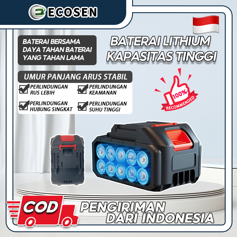 Baterai Litium Bor Cordless 98VF 198VF 199VF Li-Ion untuk Mesin Bor