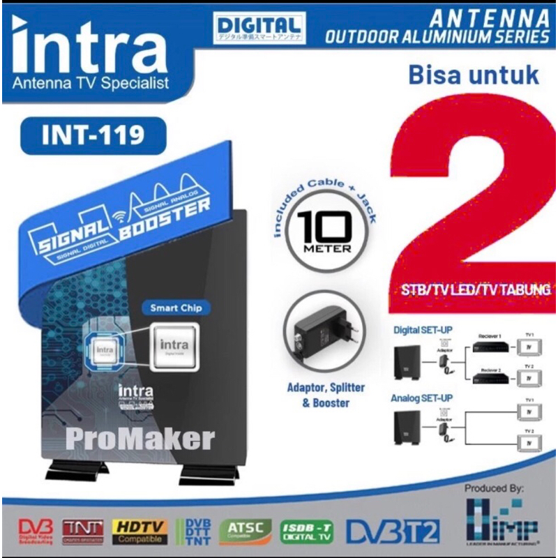antena digital indoor outdoor/antena digital intra