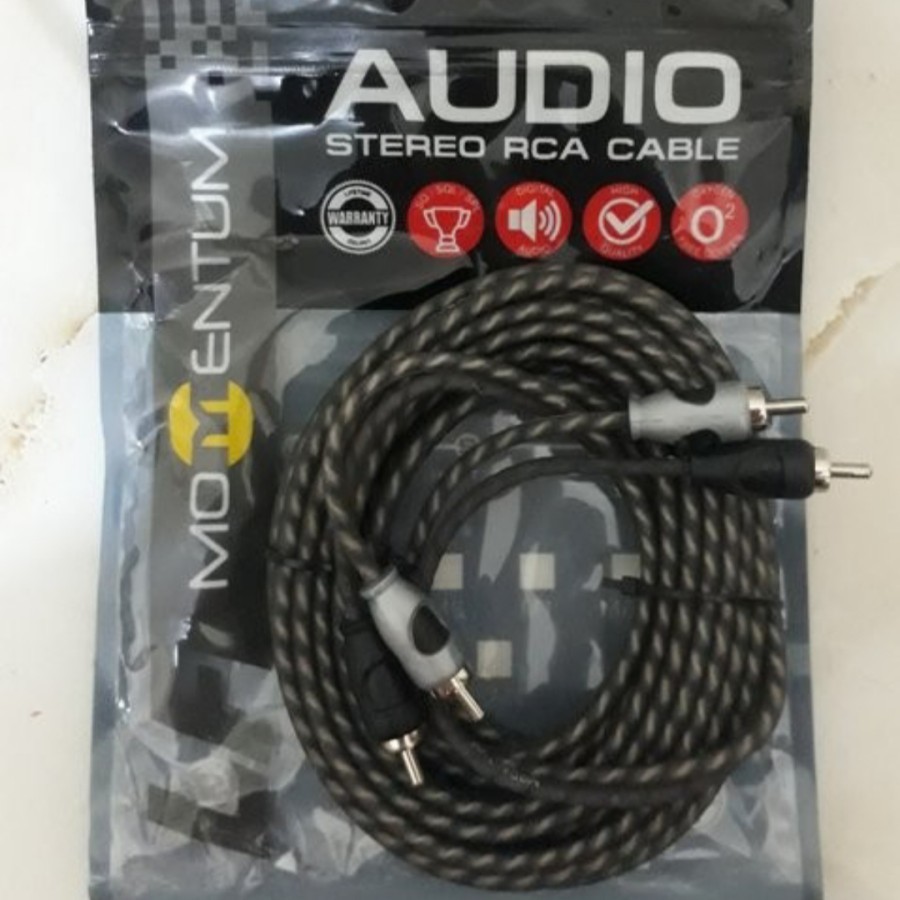 Kabel RCA Audio Mobil 2 meter Momentum - Flazz Audio