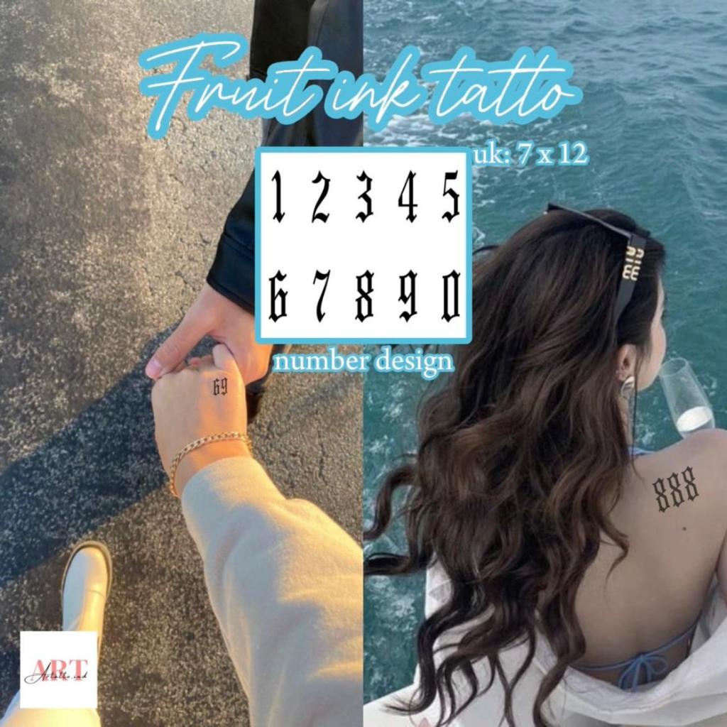 NUMBER Fruit Ink Tatto Semi Permanent