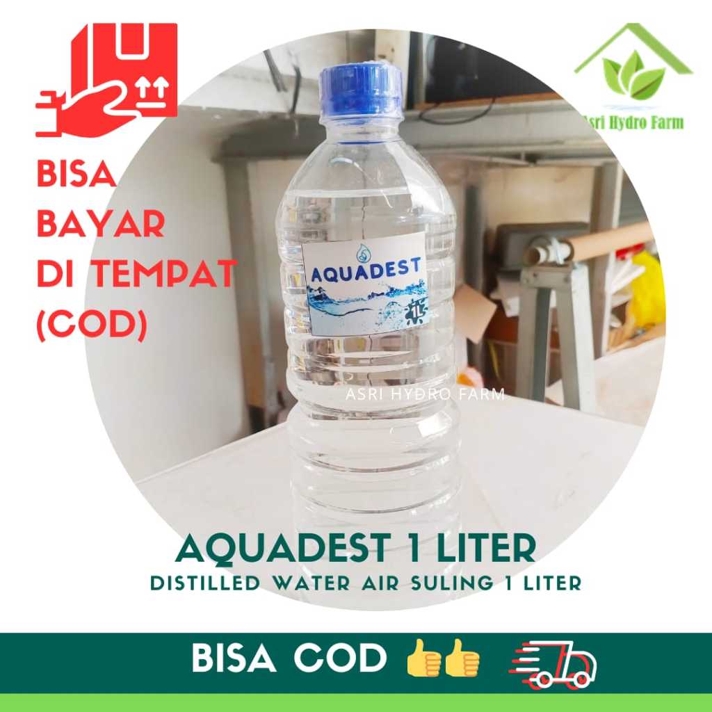 Aquadest Aquades Akuades Air Suling Distilled Water 1 Liter