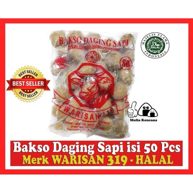 

Bakso Daging sapi Warisan 319 isi 50