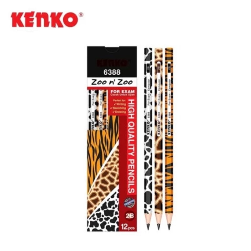 

Pensil 2B Kenko 6388 Zoo n Zoo Isi 12 Pcs