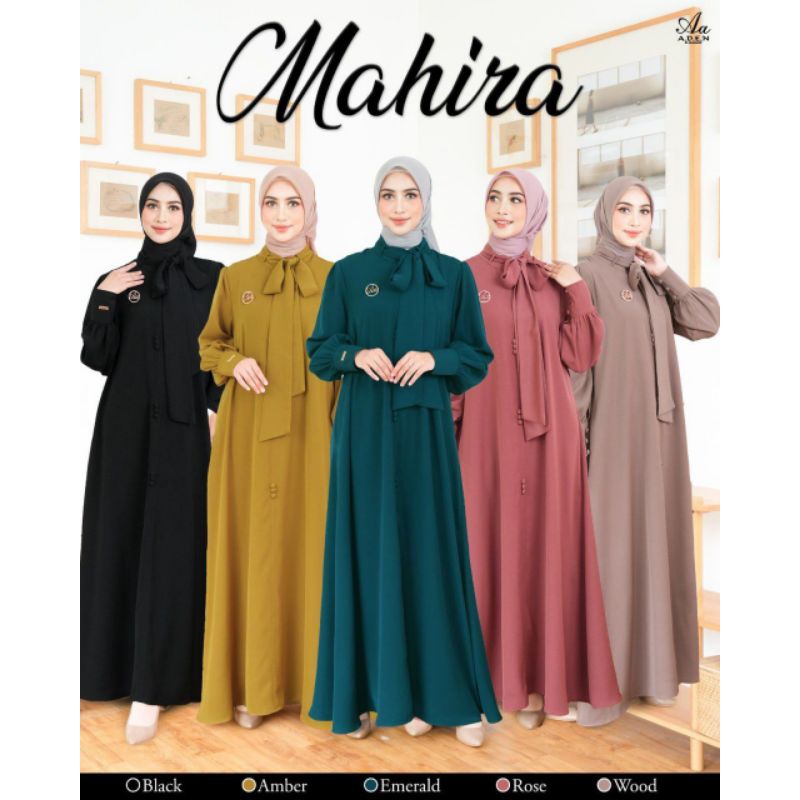 MAHIRA DRESS by ADEN HIJAB#Gamis PO 13Mei#Ready Pusat Juli Akhir#Gamis Only