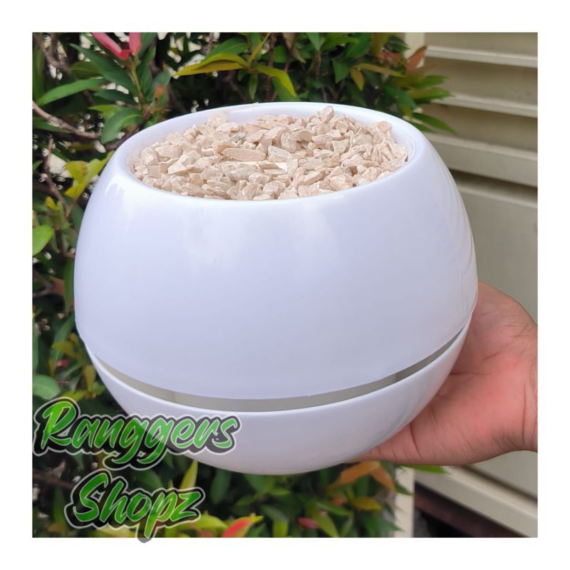 Pot Bola Super + Busa & Batu / Pot Plastik