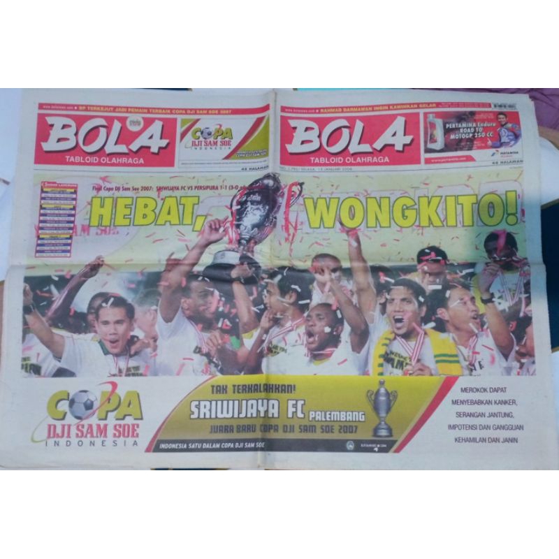 Tabloid BOLA Selasa 15 Januari 2008