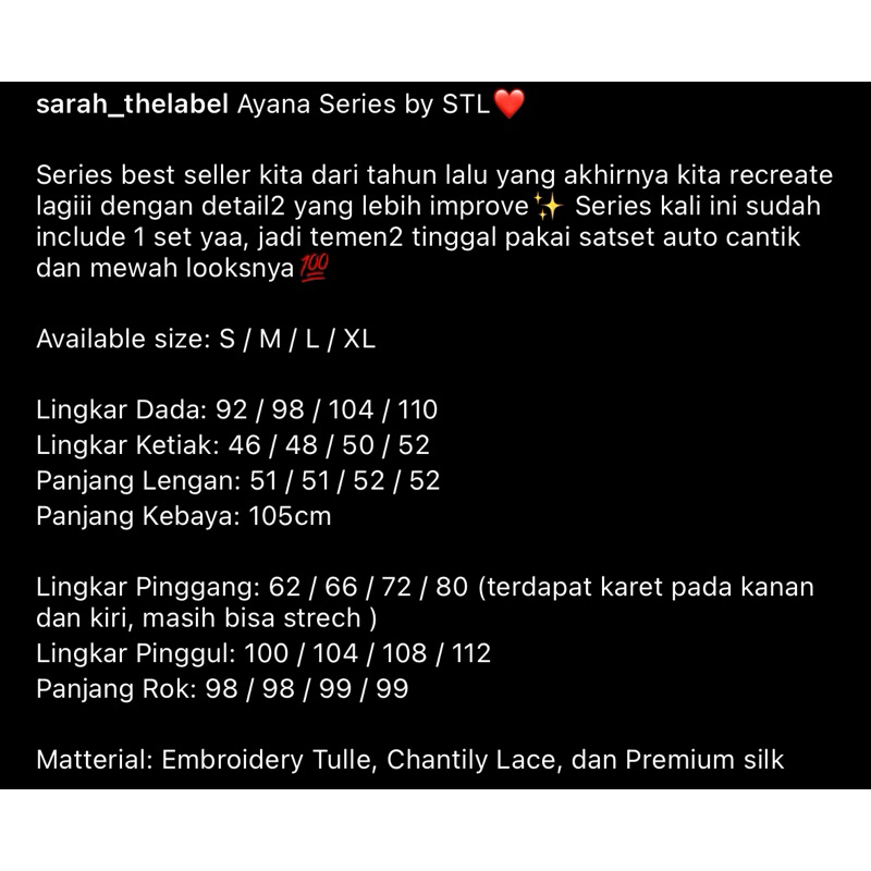 Ayana Series by SARAH THE LABEL