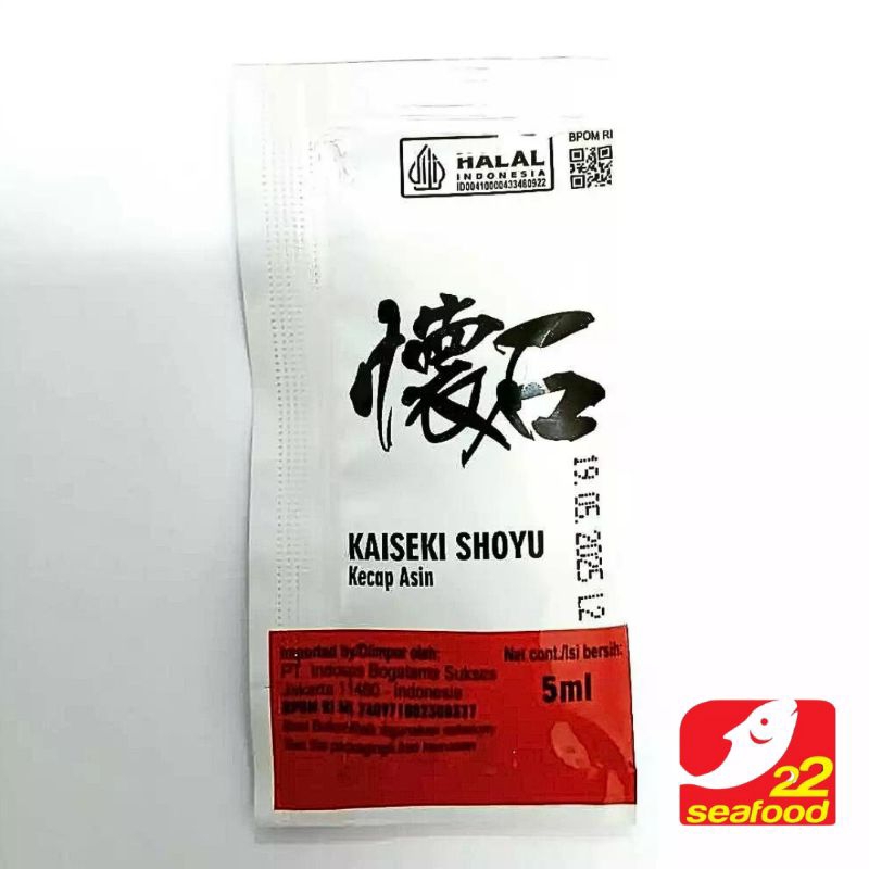 

Kaeseki Shoyu Kecap Asin 5ml / Seafood 22