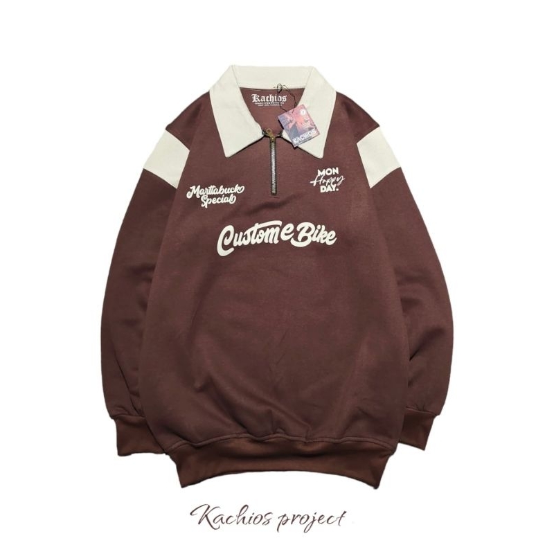 Sweater original Urgan - polos dan motif tebal - sweater distro L XL XXL jumbo