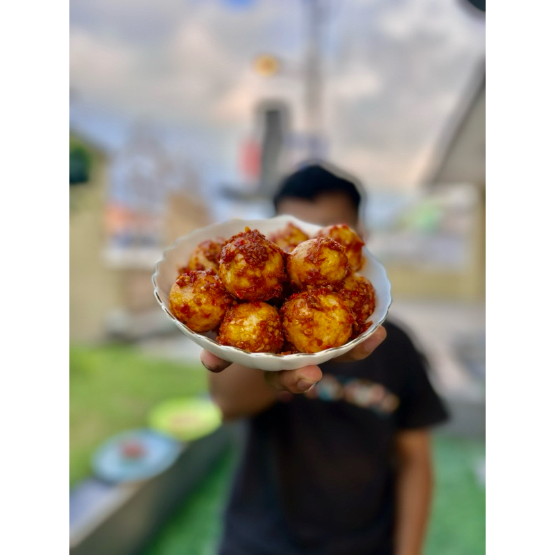 

Cilok Goreng Isi Daging Cincang Gurih dan Pedas isi 20