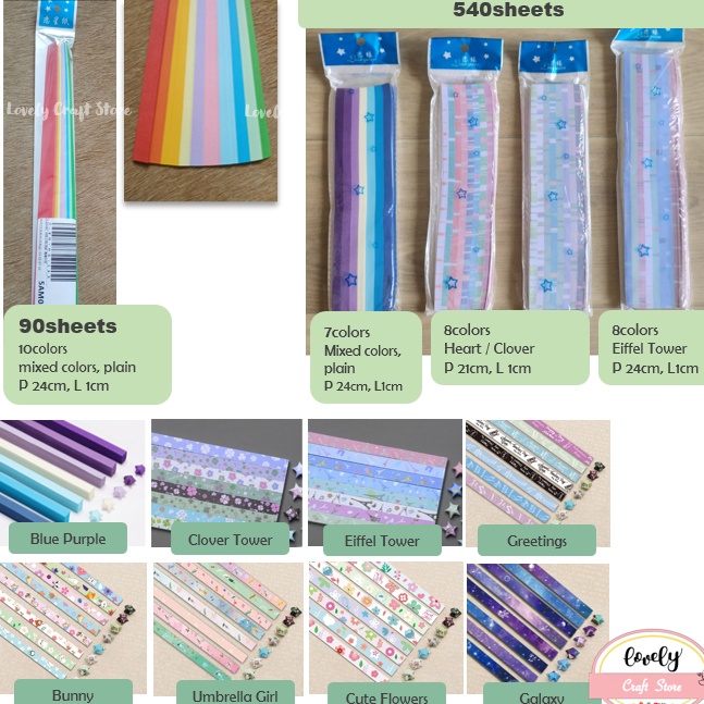 

Sekarang Dikirim LovelyCraftStore DIY 954 sheetspack Star Origami Paper Kertas Origami Bintang Kertas Bintang Star Paper