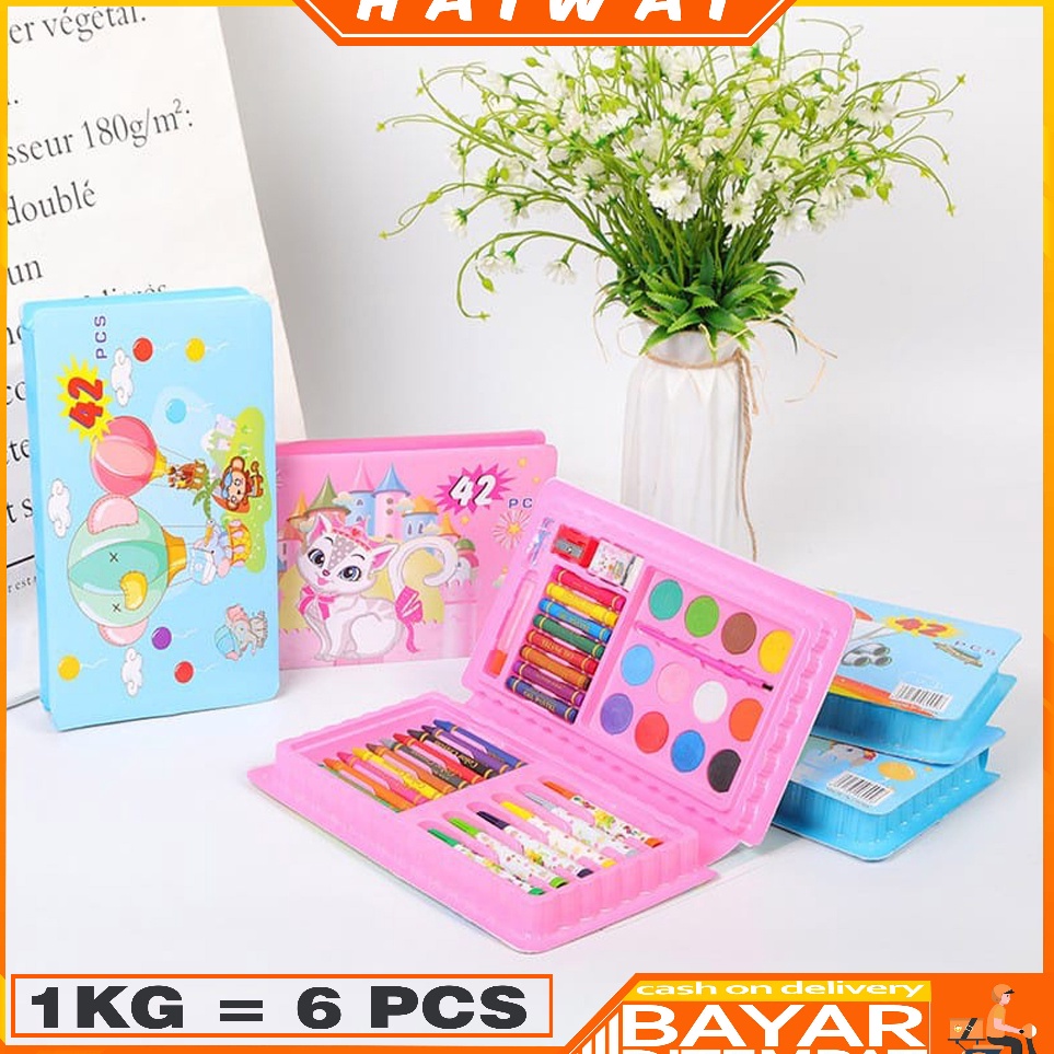 

Serbu Voucher HaiWai COD Crayon Warna Set 42 Pcs Krayon Mewarnai Anak 42 Pcs Pensil Warna Set STY11