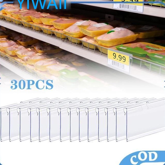 

Banyak Dibeli Price Tag Label Plastik PVC Price Tag Card Name Etalase Double Hook SMALL3pcs 42cm x 6cm