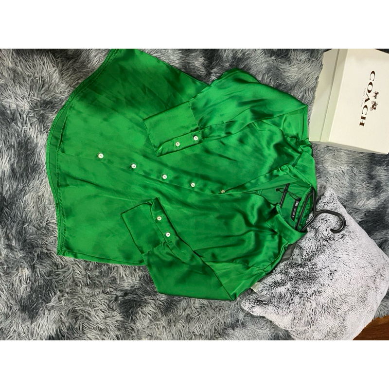 preloved kemeja satin Zara original