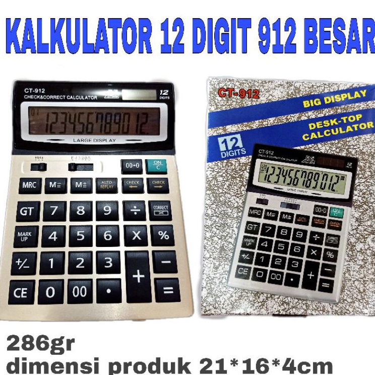 

Super Premium KALKULATOR 912 BESAR