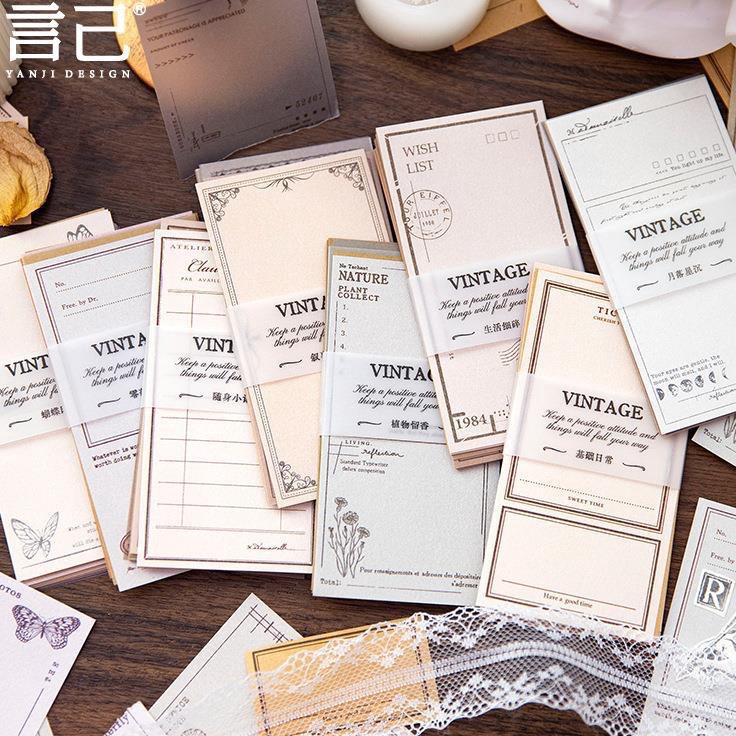 

Harga Terjamin LP 3 PCs sticky note Vintage Notes for Label dan dekorasi