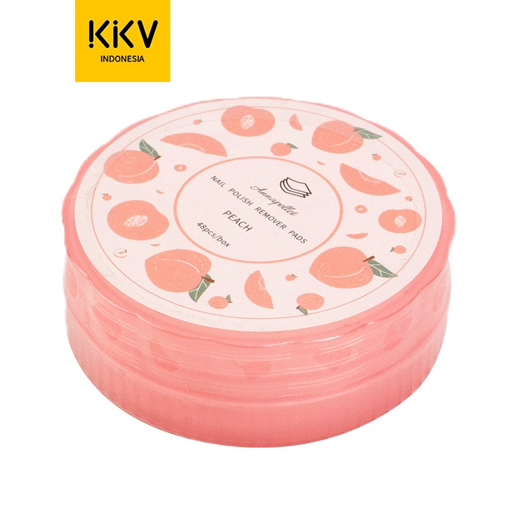 C6369 KKV  ANNAPELLET Nail Polish Remover Pads Peach 1 Box