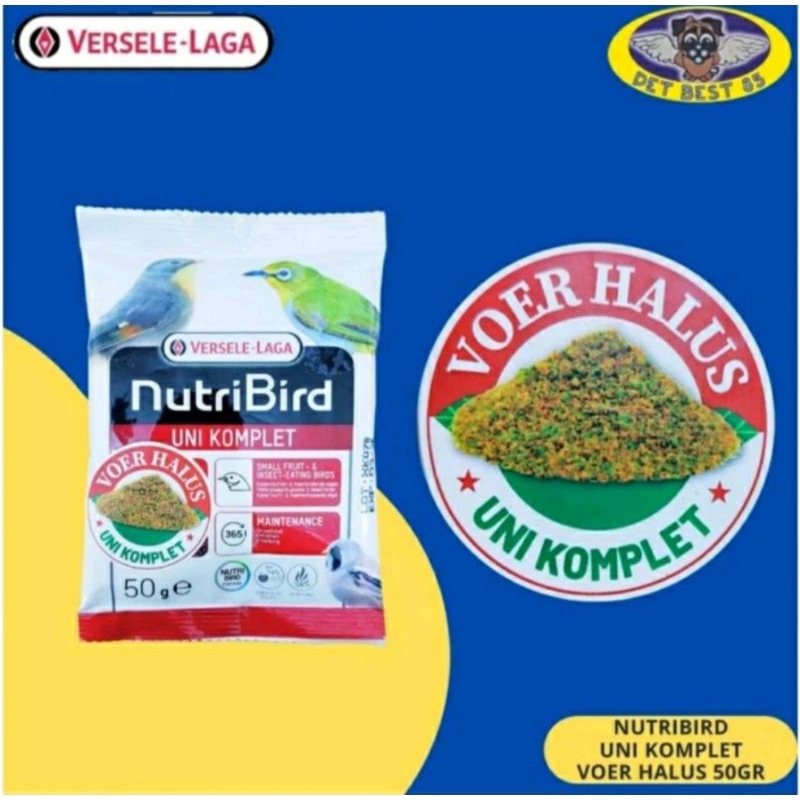 nutribird uni halus kemasan ekonomis pur pemakan buah voer pleci repack