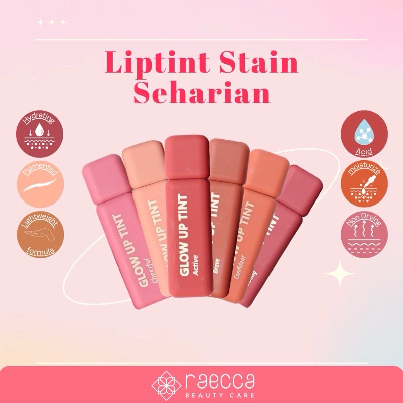 Raecca Glow Up Tint Liptint Transferproof