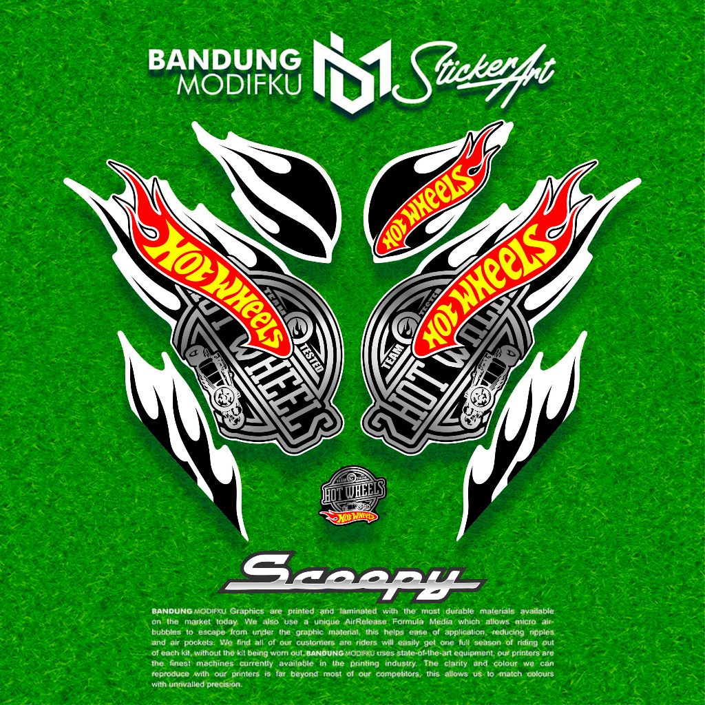 STRIPING ALL SCOOPY 2017-2023 / MOTIF 5 / BANDUNG MODIFKU / STIKER / STICKER SCOOPY / PRESTIGE / ALL