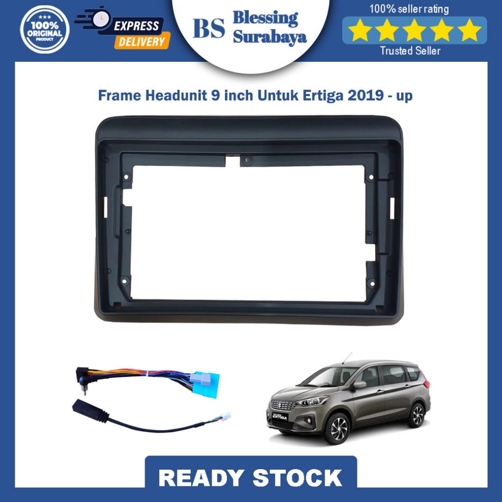 FRAME HEAD UNIT ERTIGA 2018 9 INCH + SOKET PNP