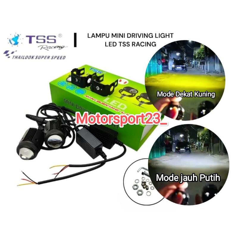 Lampu Mini Driving Light Led TSS Racing Lampu Tembak Laser D2 Lampu Tembak Laser D2 Mini Driving Plu