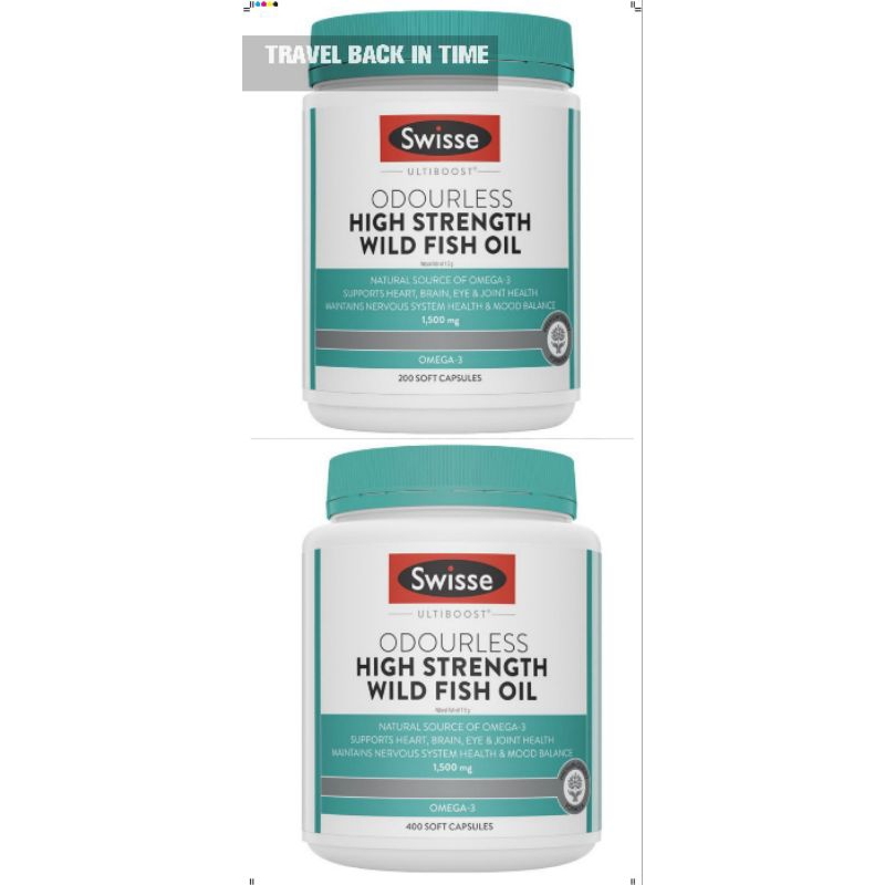 HIGH STRENGTH WILD FISH OIL 1500mg SWISSE