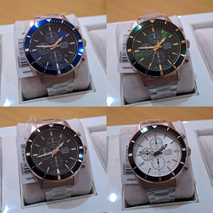 JAM TANGAN PRIA ALBA CHRONOGRAPH AM3959X1 AM3953X1 AM3957X1 AM3955X1 GARANSI ORIGINAL