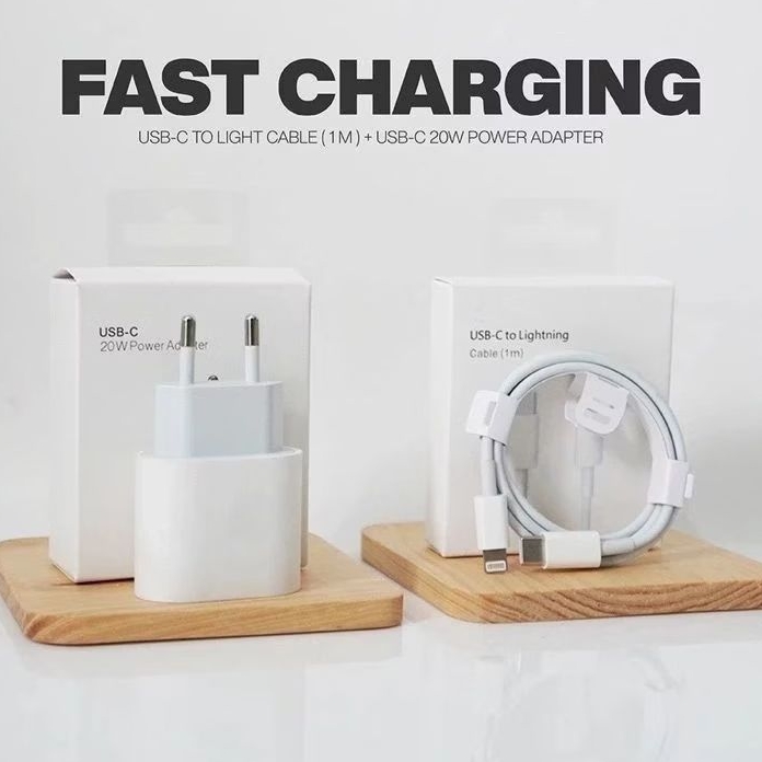 Charger iPh USB-C To Lightning 20W POWER FAST CHARGING ORIGINAL % CAS IPHONE Airul Acc