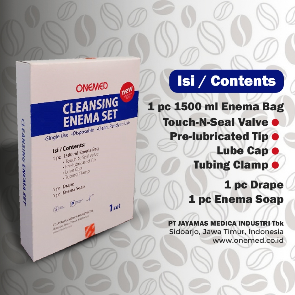 Cleansing Enema Set Alat Enema kopi Onemed Kopi Enema Enema Bag di Perkasa Medika malang
