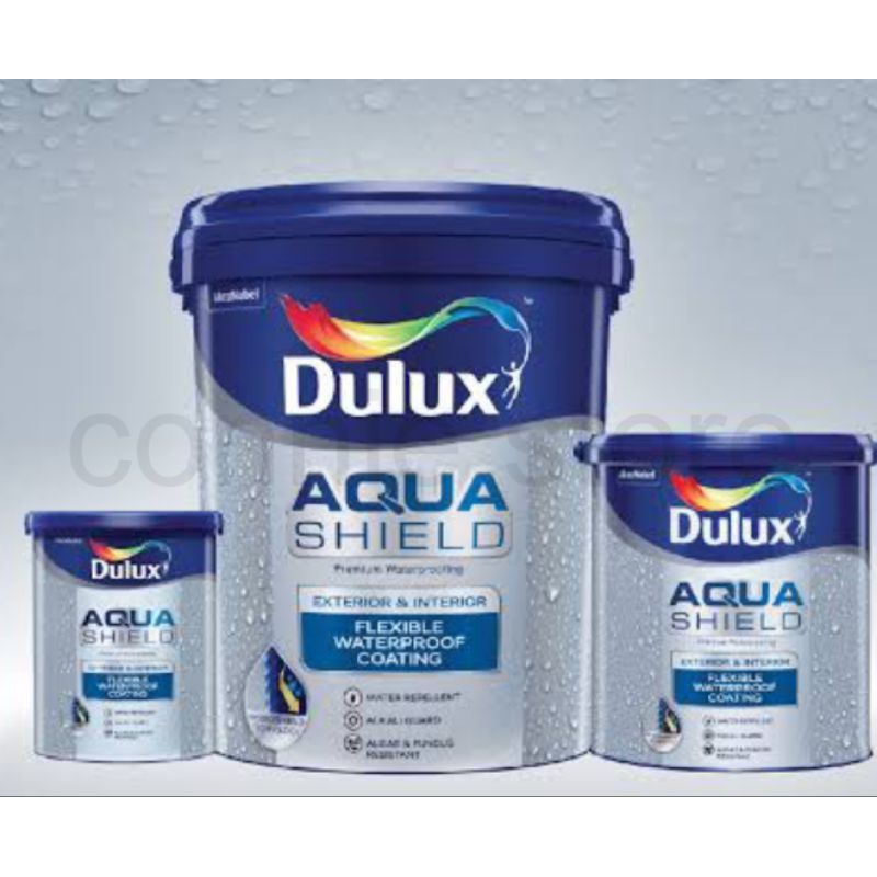 Aquashield Dulux 1kg Putih tingting Cat Tembok Interior Exterior Anti Bocor Waterproofing