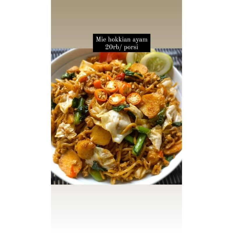 

MIE GORENG JAWA DAN HOKKIAN ayam dan seafood Halal