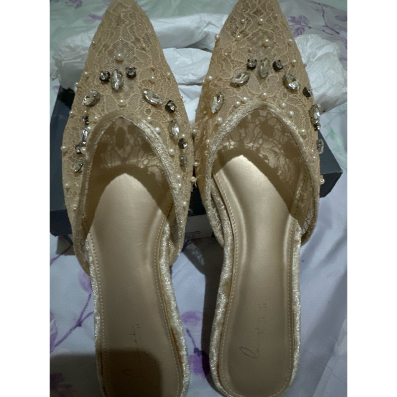 wedding shoes langkah by lina lee preloved size 39