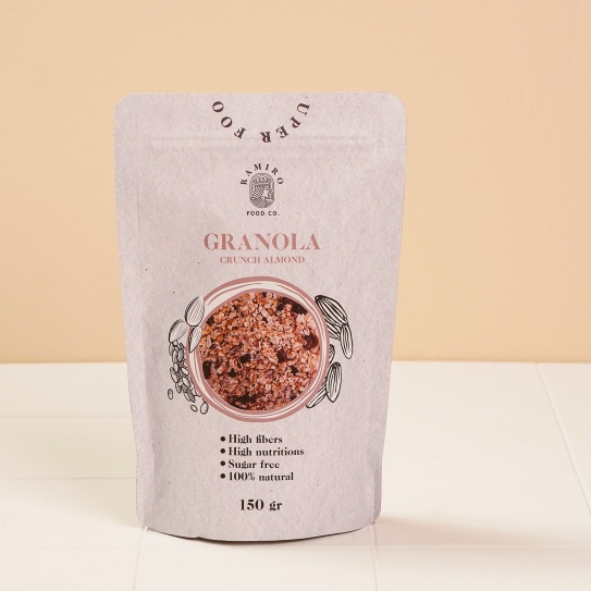 

Granola Crunch Almond 150 gr Ramirofood || Sarapan Simple dan Praktis