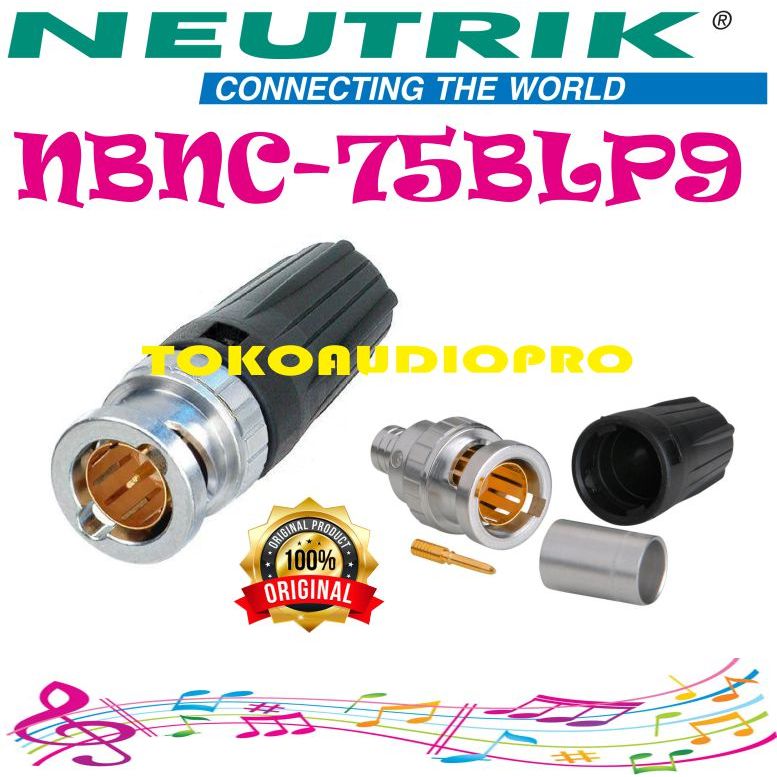 Konektor BNC Neutrik NBNC75BLP9 NBNC75-BLP9 Connector BNC
