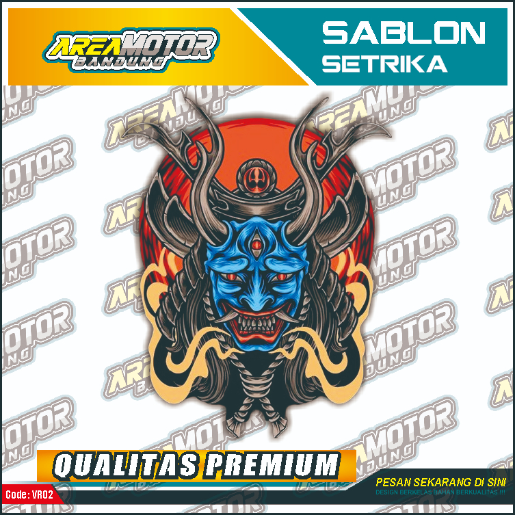 

Print sablon DTF/cetak sablon DTF/sablon setrika siap press 1 sisi Tema DEMON v2 Uk A4 / A3