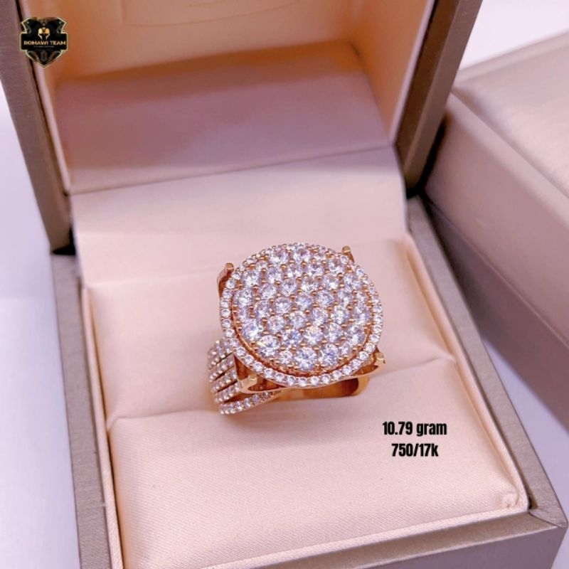 Cincin fashion terbaru 750/17k 10.79 gram