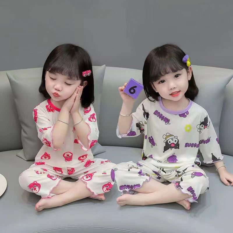 ANGEL.KIDS 011 baju tidur lotso kuromi baju tidur anak perempuan baju santai setelan baju tidur adem