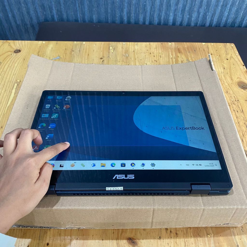 GARANSI ON 2027, ASUS Expertbook B3402FBA, Core i7-1255U, Ram 16/512Gb, Touchscreen, Flip, Navy Blue