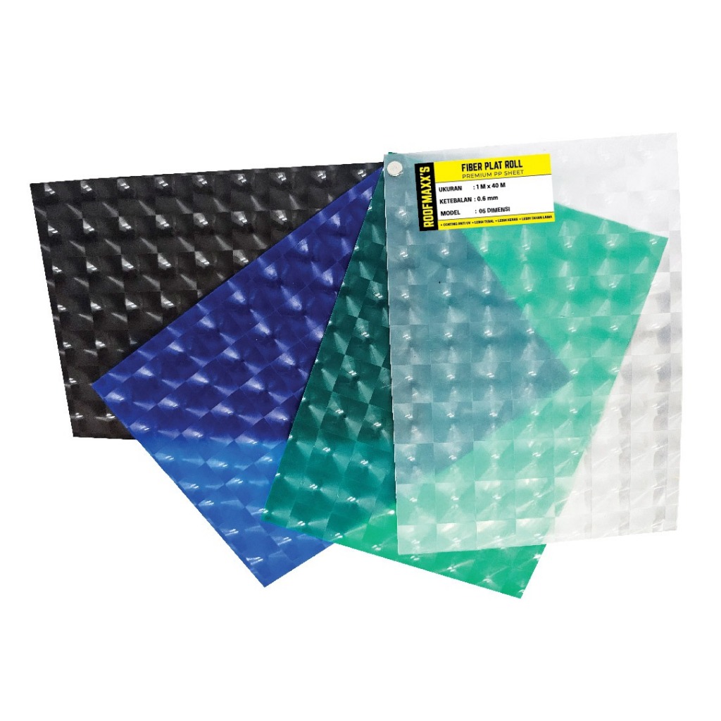 Fiber Plastik Plat Penutup Pagar Motif ROOFMAXX DIMENSI /40M/2F0