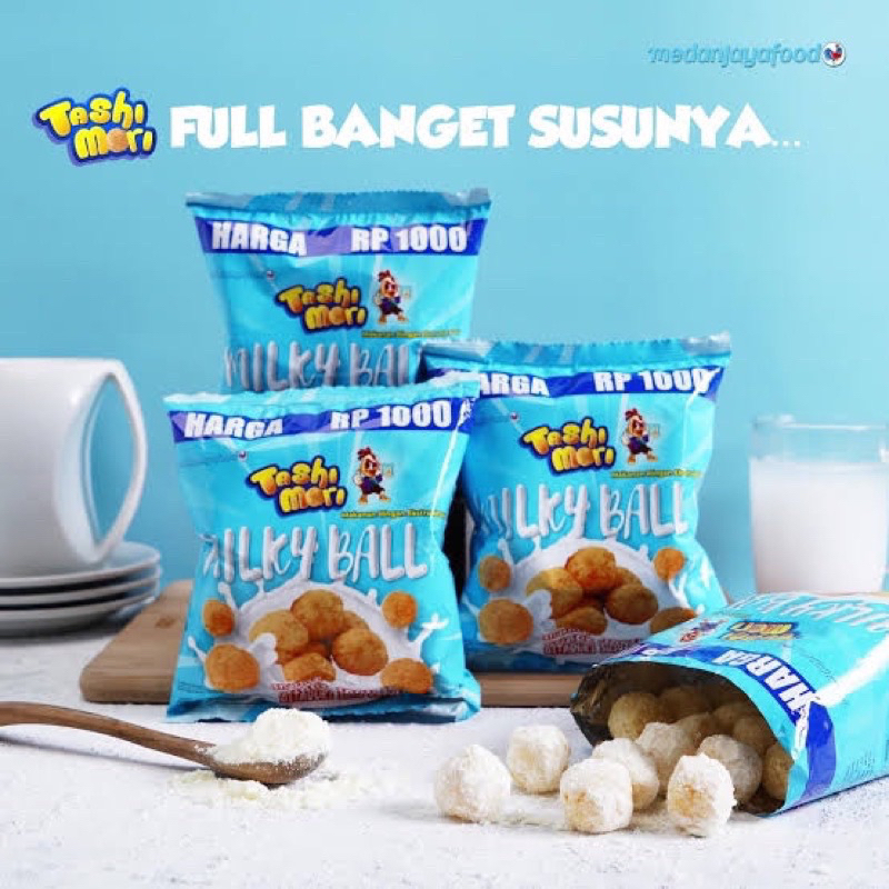 

Tashi Mori Milky Balls 1 renceng isi 10