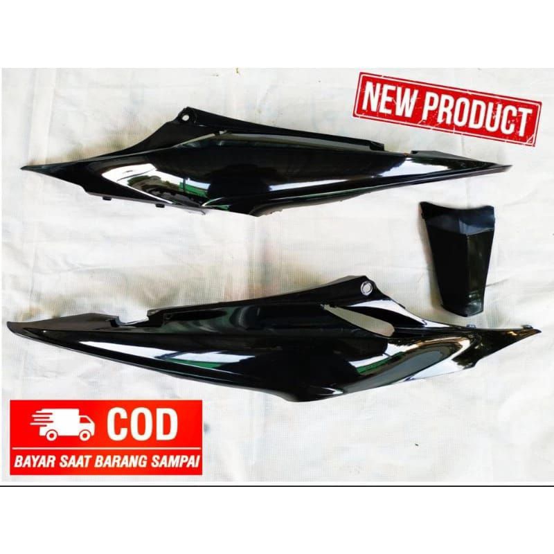 Cover body bodi samping Revo lama warna hitam body belakang revo 100 lama old hitam