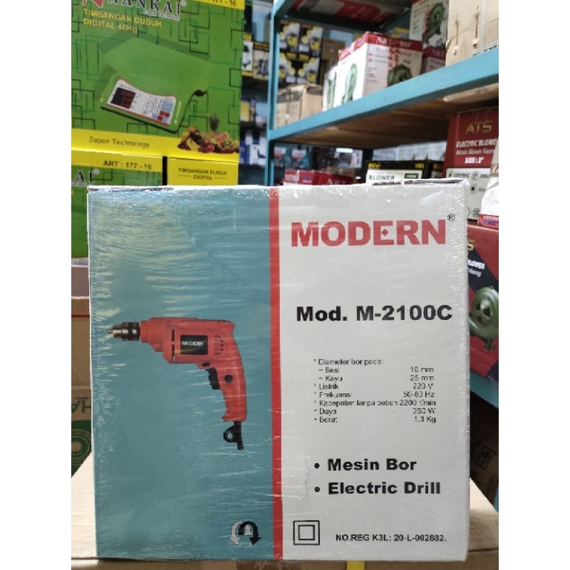 Bor Modern Mod.M-2100C Mesin Drill/Elektrik Drill