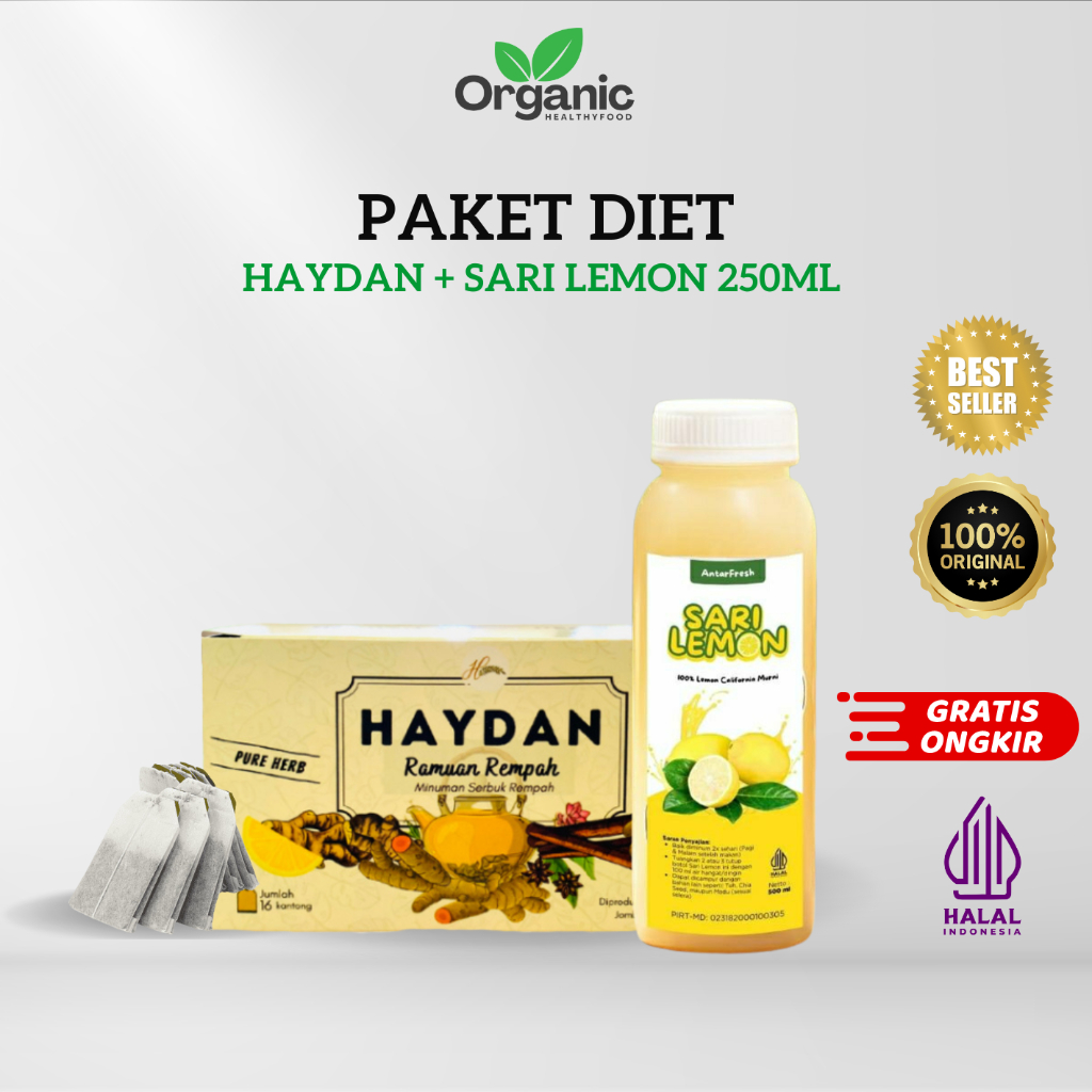 

COD PAKET ULTIMATE DIET | Teh Detox | Teh Celup Rempah | JSR | Imunitas | Ramuan Rempah Haydan + lemovita | chiaseed