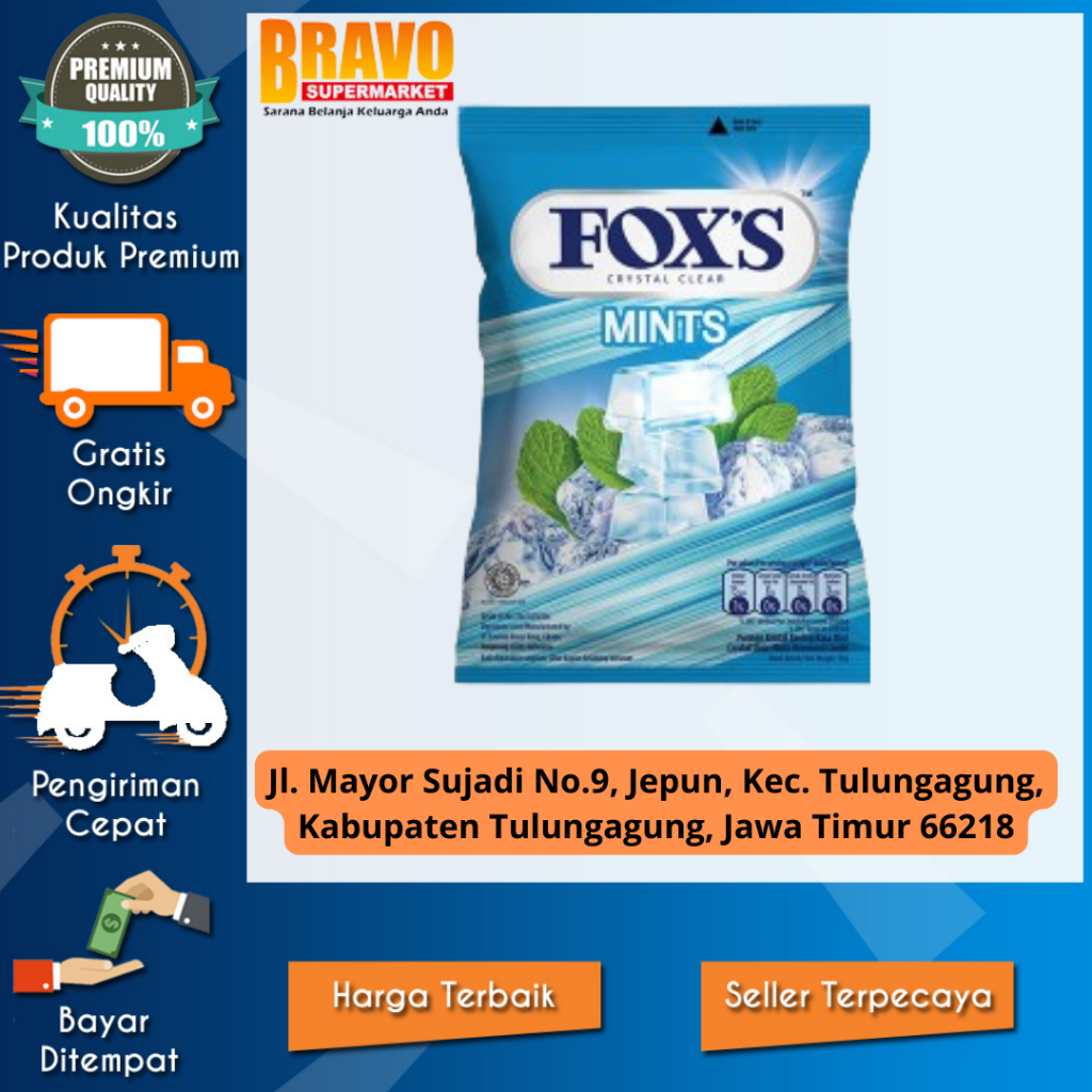 FOX'S Mints Bag - Permen Mint 90g