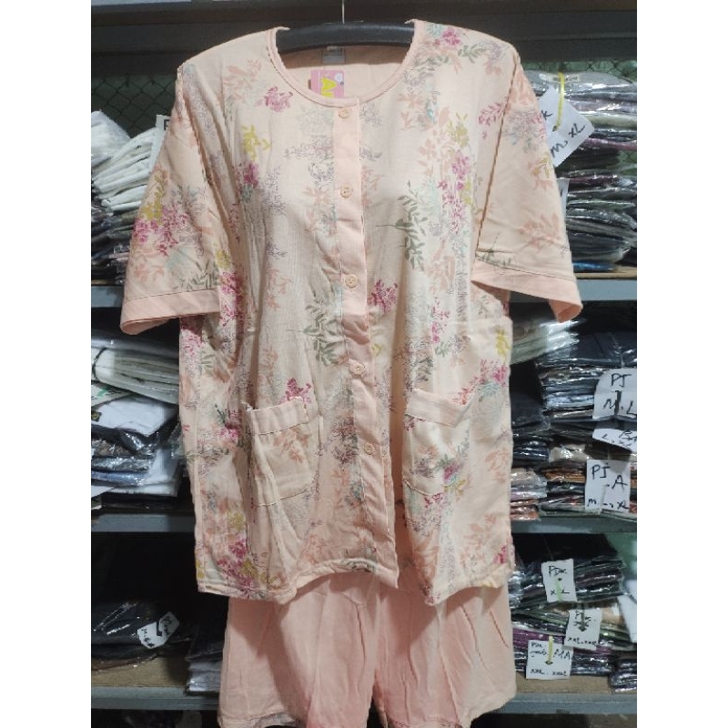 BAJU TIDUR JUMBO AMROS 5L CELANA PENDEK