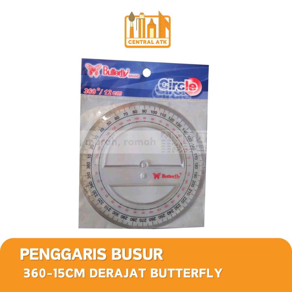 

PENGGARIS BUSUR 360-15CM DERAJAT BUTTERFLY (1 PCS) MURAH