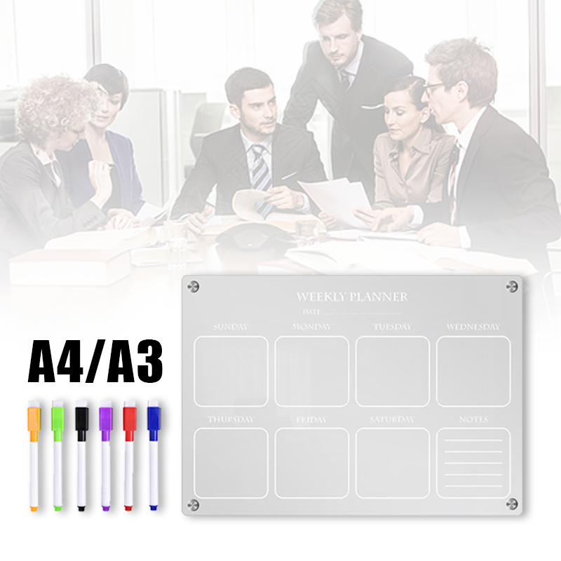 

Weekly Monthly Planner Board Bening Transparan Schedule Board Magnetic Wall Planner Board Acrylic