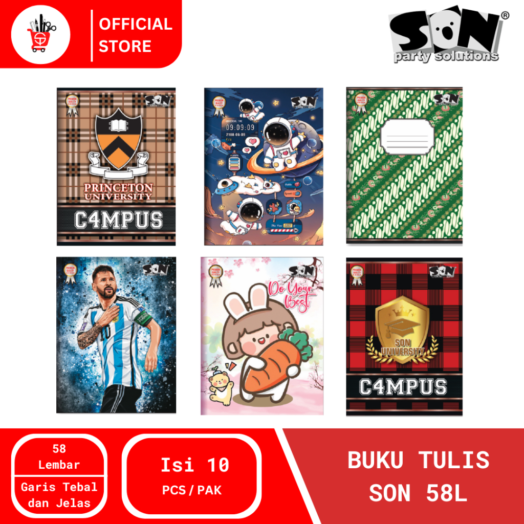 

Book | Buku Tulis Son 58 Lembar