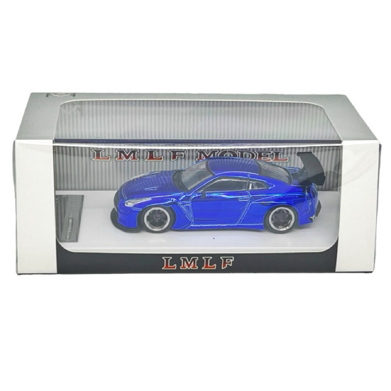 LMLF 64 Nissan Skyline GTR R35 Rocket Bunny Chrome Blue
